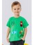 Erkek Çocuk Tişört Slogan Temalı Araba Baskılı 2-6 Yaş, Yeşil 1