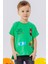 Erkek Çocuk Tişört Slogan Temalı Araba Baskılı 2-6 Yaş, Yeşil 2