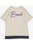 Erkek Çocuk Tişört Yazı Baskılı 8-14 Yaş, Bej 2