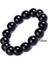 14 mm Siyah Obsidyen Bilezik Budist Dua Bereket Taşı Top Boncuk Takı Sevgililer Günü Hediyesi (Yurt Dışından) 1