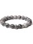 17CM Tarzı Harita Taşı Erkekler Için Kafatası Bileklik Doğal Kaplan Gözü Bilezik Homme Takı 8 mm Cilalı Afrika Turkuaz Boncuk Bilezik Gümüş Kaplama Pulsera (Yurt Dışından) 1