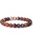 23CM Tarzı 23MAT Akik Kadınlar ve Erkekler Için Doğal Taş Boncuklu Bilezik 8mm Boncuklu Lava Agates Kuvars Çakra Yoga Bilezikleri Kadınlar Için Takı Hediye (Yurt Dışından) 1