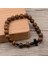 Çapraz 3 Unisex Kadın Erkek Yoga 108 Boncuklu Doğal Sandal Ağacı Budist Buddha Ahşap Tesbih Kolye Tespih Om Bileklik (Yurt Dışından) 1