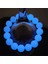 Mavi 12 Büyücü Erkek Bileklik Luminöz Floresan Taş Inci Gece Işığı Takı Işık Yansıtan Kolye Kızlar Için Pulsera Antiestres Bijoux (Yurt Dışından) 1