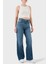 Pamuklu Comfort Fit Yüksek Bel Geniş Paça Jeans Bayan Kot Pantolon EW001119 AF12676 MB002 2