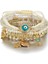 H24011 Kadınlar Için Hediye Boho Bilezik Pulseras Mujer 3 Katmanlı Kristal Taş Boncuklu Püsküllü Şanslı Bileklik (Yurt Dışından) 1