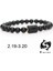160-170MM Stili No.5 Boyutu Siyah Taş Boncuklu Yıldız Çift Bilezik Erkek Bilezikler Kadınlar Için Pulseras Moda Masculina Hombre Man Mens Takı (Yurt Dışından) 2