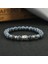 Kırmızı Erkek Kadın Yoga Dua Boncuklu Tiger Eye Siyah Lava Taşı Bilezik Budist Başlıklı Moda Takı Pulseira (Yurt Dışından) 2