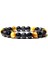 21CM Tarzı No.14 Boyutu Yeni Doğal Obsidyen Hematit Kaplan Gözü Boncuklu Bilezik Erkekler Için Manyetik Sağlık Koruma Kadınlar Ruh Takı Pulsera Hombre (Yurt Dışından) 1