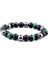 19CM Tarzı No.8 Boyutu Yeni Doğal Obsidyen Hematit Kaplan Gözü Boncuklu Bilezik Erkekler Için Manyetik Sağlık Koruma Kadınlar Ruh Takı Pulsera Hombre (Yurt Dışından) 1