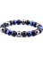 19CM Tarzı No.7 Boyutu Yeni Doğal Obsidyen Hematit Kaplan Gözü Boncuklu Bilezik Erkekler Için Manyetik Sağlık Koruma Kadınlar Ruh Takı Pulsera Hombre (Yurt Dışından) 1