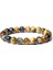 21CM Tarzı No.17 Boyutu Yeni Doğal Obsidyen Hematit Kaplan Gözü Boncuklu Bilezik Erkekler Için Manyetik Sağlık Koruma Kadınlar Ruh Takı Pulsera Hombre (Yurt Dışından) 1