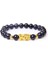 19CM Tarzı 12.mavi Kum Taşı Kadın Erkek Feng Shui Bileklik Şans Zenginlik Buddha Siyah Obsidyen Taşlı Boncuklu Bileklik Hombre Altın Şanslı Pixiu Bileklik Hediyeler (Yurt Dışından) 1