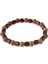 ABJ053-1 Oıqueı 8mm Doğal Yuvarlak Silindir Ahşap Boncuk Bilezik Erkek Klasik Esnek Budist Dua Buddha Bileziği Hommes Bileklik Bijoux (Yurt Dışından) 1