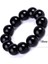 18 mm Siyah Obsidyen Bilezik Budist Dua Bereket Taşı Top Boncuk Takı Sevgililer Günü Hediyesi (Yurt Dışından) 1