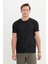 Slim Fit Dar Kesim Bisiklet Yaka Esnek Tişört 1