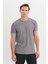 Slim Fit Dar Kesim Bisiklet Yaka Esnek Tişört 1