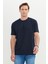 Pamuklu Modern Fit Rahat Kesim Bisiklet Yaka Tişört 1