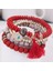 17CM Tarzı Renk 10 Kadınlar Için Kalp Charm Boncuk Bilezik Seti Lava Taşı Çok Katmanlı Bohemia Bilezik Reçine Boncuk Bilezikler Kadınlar Için Bijoux (Yurt Dışından) 1
