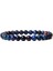19CM Tarzı Gül Altın Rengi 6mm Doğal Taş Boncuk Bilezik Mavi Kaplan Gözü Lapis Lazuli Elastik Bilezik Kadın Erkek Yoga Enerji Takı Için (Yurt Dışından) 1