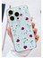 Iphone 15 Pro Uyumlu Desenli Şeffaf Silikon Kılıf Morçiçekler 1