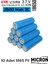 Eve 18650 3.7V (Volt) 2550 Mah 26V Lityum Şarj Edilebilir 10 Adet Pil(Batarya) 2
