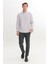 Pamuklu Slim Fit Dar Kesim Düğmeli Yaka Çizgili Gömlek 2