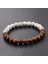 ABK040-10 8mm Yeni Doğal Ahşap Boncuk Bilezik Erkek Siyah Etnik Meditasyon Beyaz Bilezik Kadın Dua Takı Yoga Bilezik Homme (Yurt Dışından) 3