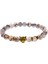 Stil 5 Moda Beyaz Turkuaz Taşlı Şans Bilekliği Erkek Ahşap Boncuk Bileklik El Yapımı Altın Leopar Bilezikler & Bilezikler Pulseira Masculina (Yurt Dışından) 1