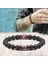 Lav Mavisi Erkek Bileklik Klasik Tibet Buddha Çakra Doğal Taş Oniks Boncuk Lav Taşı Difüzör Bilezik Şans Erkek Moda Takı Hediye Homme (Yurt Dışından) 2