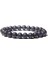 8 mm Stil Siyah Lav Taşı El Yapımı Esnek Bileklik Erkek mm Doğal Siyah Agat Lav Taşı Boncuk Bileklik Kadınlar Reiki Çakra Pulsera Takı (Yurt Dışından) 1