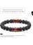 Lav Kaymaktaşı Erkek Bileklik Klasik Tibet Buddha Çakra Doğal Taş Oniks Boncuk Lav Taşı Difüzör Bilezik Şans Erkek Moda Takı Hediye Homme (Yurt Dışından) 5