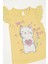 Kız Çocuk Tişört Kedicik Baskılı 1-4 Yaş, Sarı 3