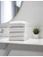70 x 140 Eponj Beyaz Banyo Havlusu 400GR 4 Adet 1