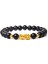 19CM Tarzı 16. Oniks Kadın Erkek Feng Shui Bileklik Şans Zenginlik Buddha Siyah Obsidyen Taşlı Boncuklu Bileklik Hombre Altın Şanslı Pixiu Bileklik Hediyeler (Yurt Dışından) 1