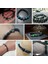 21CM Tarzı Siyah Tabanca Kaplama Kurt Kolye Bilezik Erkek Doğal Siyah Lava Taşı Bilezik Cesur Kaplan Gözü Bilezik Kadın Elastik Takı Boncuk Pulsera (Yurt Dışından) 2