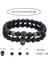 Kafatası 11 8 mm Siyah Lav Taşı Boncuklu Erkek Bileklik Seti Lüks Kafatası El Yapımı Bilezik Kadın Takı Pulsera Hombre Armband Aksesuarları (Yurt Dışından) 4
