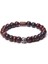 23CM Tarzı Kantaşı Erkekler Için Kafatası Bileklik Doğal Kaplan Gözü Bilezik Homme Takı 8 mm Cilalı Afrika Turkuaz Boncuk Bilezik Gümüş Kaplama Pulsera (Yurt Dışından) 1
