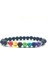 18CM Tarzı Altın Erkek Kadınlar Için 8mm Boncuk Lava Taşı 7 Çakra Şifa Denge Bileklik Reiki Dua Taşı Yoga Çakra Bileklik Pulseras Mujer (Yurt Dışından) 4