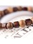 ABJ036-5 Yeni Klasik Doğal Ahşap Boncuk Bilezik Kadınlar Için Meditasyon Dua Gümüş Om Kolye Bileklik Erkekler Ahşap Yoga Takı (Yurt Dışından) 4