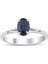 Safir Oval Tektaş Yüzük 1