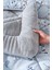 Gri Çiçekli Loura Çift Kişilik Çift Taraflı Lüx Wellsoft Yorgan Seti 195x215 cm 5