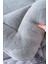 Gri Yaprak Loura Çift Kişilik Çift Taraflı Lüx Wellsoft Yorgan Seti 195x215 cm 5