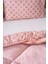 Pudra Geometrik Loura Çift Kişilik Çift Taraflı Lüx Wellsoft Yorgan Seti 195x215 cm 4