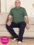 Erkek Geniş Kalıp Pamuk Kısa Kol Cepli Büyük Beden Pijama Takımı 2