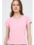 Pembe V Yaka Slim Fit Tişört 2215 3