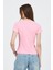 Pembe V Yaka Slim Fit Tişört 2215 5