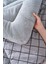 Gri Kareli Loura Çift Kişilik Çift Taraflı Lüx Wellsoft Yorgan Seti 195x215 cm 4