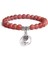 19CM Tarzı Yıpranmış Akik El Yapımı Doğal Taş Lotus Ohm Buddha Boncuk Bilezik Pembe Zebra Taşı Lotus Kolye Bilezik Kadınlar ve Erkekler Için Yoga Takı Hediyesi (Yurt Dışından) 1