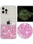iPhone 12 Pro Max Için 6.7 Inç Tpu Kılıf Epoksi Parıltılı Işıltılı Parlak Telefon Kapağı-Pembe (Yurt Dışından) 1